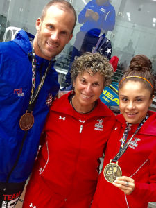 2016 World Champions Rocky Carson, Paola Longoria, w Coach Fran Davis